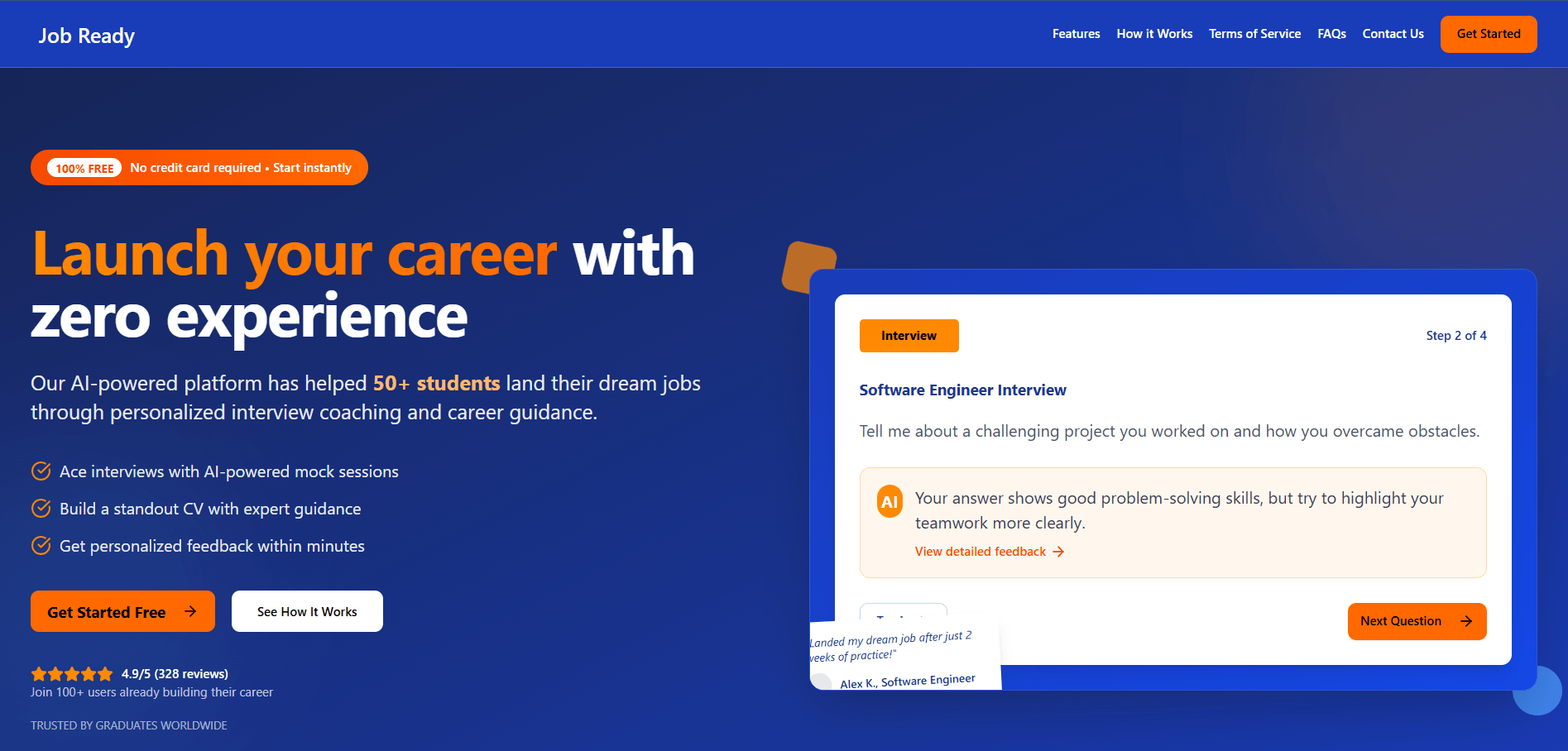 Screenshot of the Ajira 365 Landing Page
